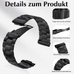 ⁦سوار معدني من هيكساسيدر متوافق مع ساعة هواوي فيت 3، سوار بديل من الفولاذ المقاوم للصدأ لساعة هواوي فيت 3 للنساء والرجال⁩ - الصورة ⁦3⁩