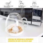 ⁦وعاء بلاستيكي صحي لتحضير الفشار في الميكروويف من هوميرا للوجبات الخفيفة السريعة الخالية من الزيوت في دقيقة واحدة، حاوية مقاومة للحرارة وقابلة لاعادة الاستخدام للمنزل والاطفال⁩ - الصورة ⁦3⁩