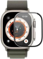 ⁦شاشة حماية 49 ملم من الجيلاتين لساعة ابل سلسلة الترا 49 ملم ثلاثي الأبعاد بحافة ناعمة منحنية مضادة للخدش من الرايق شاشة حماية خالي من الفقاعات ومضاد للكسر وعالي الحساسية⁩ - الصورة ⁦5⁩