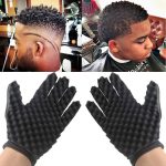 ⁦قفازات إسفنجية مجعدة سحرية ، قفازات إسفنجية للشعر Airlxf Curl تعليمي للحلاقين المموج الأسود أداة تصفيف فرشاة الشعر قفازات إسفنجية⁩ - الصورة ⁦6⁩