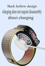 ⁦جراب حماية متين من البولي يوريثين المقاوم للحرارة مضاد للصدمات وخفيف الوزن وممتص للصدمات متوافق مع ساعة آبل الترا/الترا 2 49 ملم، لون أسود 2⁩ - الصورة ⁦4⁩