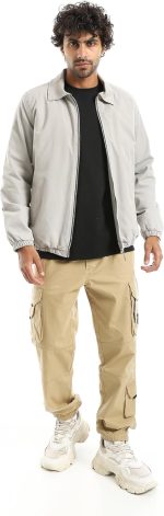 ⁦اندورا قميص بيسيك رجالي باكمام طويلة وياقة دائرية بتصميم غربي⁩ - الصورة ⁦5⁩