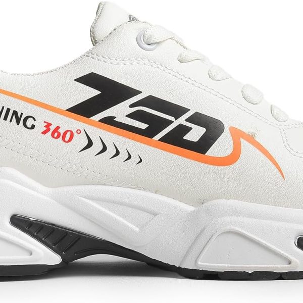 حذاء رياضي حريمي عصري من الجلد مطبوع