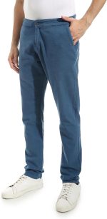 ⁦بنطلون كتان بقصة عادية وسوستة وأزرار للرجال من اندورا⁩ - الصورة ⁦2⁩