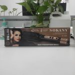 ⁦فرشاة فرد الشعر الأيونية SK 1008 من سوكاني مع مشط مدمج، 5 إعدادات لدرجة الحرارة 370 إلى 510 درجة مئوية، مضادة للحروق، تسخين سريع، متعدد الالوان، التورمالين⁩ - الصورة ⁦10⁩