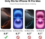 ⁦جراب حماية كام شيلد برو من نيلكين، بغطاء منزلق للكاميرا وتصميم رفيع وأنيق لهاتف آيفون 16 برو ماكس شبكة الجيل الخامس 5G مقاس 6.9 بوصة، آيفون 16 برو ماكس 5G - أسود⁩ - الصورة ⁦2⁩