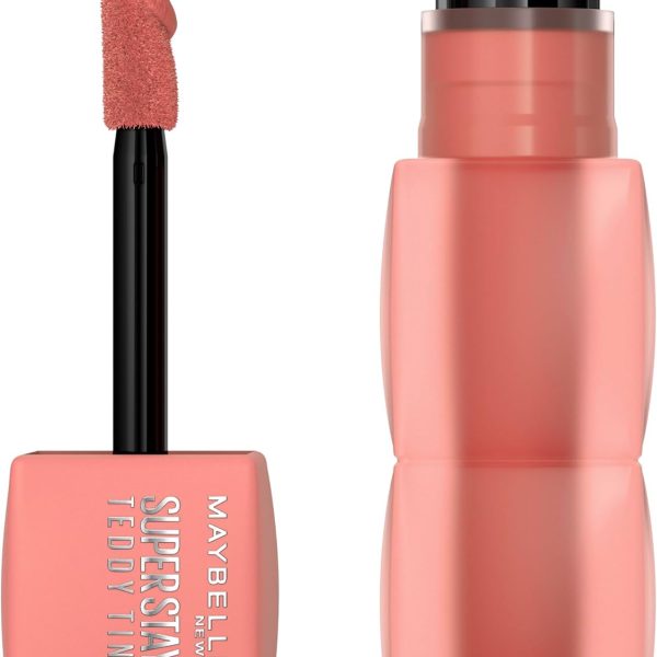 مايبيلين احمر شفاه سوبر ستاي تيدي من نيويورك، احمر شفاه مات يدوم طويلا يدوم حتى 12 ساعة، لون كورينت مود شادو 10