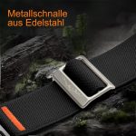 ⁦سوار سولو لوب نايلون متوافق مع ساعة آبل الترا 2/الترا 49 ملم 45 ملم 46 ملم 44 ملم 42 ملم للرجال والنساء، سوار رياضي مرن مضفر من القماش الناعم لسلسلة اي ووتش SE 10/9/8/7/6/5/4⁩ - الصورة ⁦2⁩