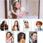 ⁦فرشاة تحديد الشعر المجعد من تويستا - فرشاة فك تشابك وتصفيف الشعر للنساء والرجال، تحدد تجعيدات 2A الى 4C وتقلل من التجعد، مثالية للشعر الرطب والجاف (عبوة من قطعة واحدة) (لون عشوائي)⁩ - الصورة ⁦5⁩