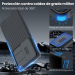 ⁦نيلكن حافظة جالكسي اس 25 الترا 5G، حماية الكاميرا، غطاء كاميرا منزلق، حافظة واقية رفيعة ورفيعة لسامسونج جالاكسي S25 الترا (اسود)⁩ - الصورة ⁦5⁩