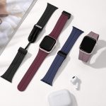 ⁦سوار من السيليكون مغناطيسي للرجال والنساء سيميكا، متوافق مع ساعة آبل 44 و45 و49 و42 ملم، بديل بإغلاق لساعة الترا/ اي ووتش سيريز 8 و7 و6 و5 و4 و3 و2 و1 وSE⁩ - الصورة ⁦7⁩