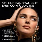 ⁦ماسكارا بانوراما فوليوم مليون لاشز من لوريال باريس - رموش كثيفة - تقاوم التكتل والتلطيخ والتقشير، مناسبة للعيون الحساسة، أسود⁩ - الصورة ⁦4⁩