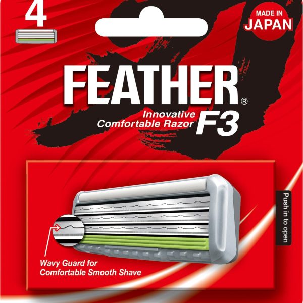 4 قطع شفرات F3 من فيذر