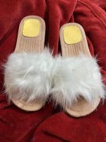 ⁦للنساء شبشب فرو حريمى بشكل مميز وأنيق - وجلد طبي مريح نعل طبى - فلات⁩ - الصورة ⁦5⁩