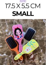 ⁦فرشاة فك تشابك الشعر للنساء والرجال والأطفال من بونيتا- رائعة لجميع أنواع الشعر، لطيفة على فروة رأسك ومثالية للاستخدام اليومي (لون عسلي صغير)⁩ - الصورة ⁦2⁩