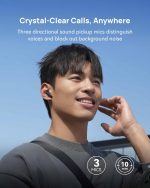 ⁦سماعات أذن فري بادز SE 4 ANC، بمدة تشغيل بطارية طويلة 50 ساعة، وأوضاع متعددة بخاصية إلغاء الضوضاء للسفر والمكتب، ببلوتوث 5.4، متوافقة مع iOS وأندرويد بمقاومة للماء والغبار IP54 من هواوي، أسود⁩ - الصورة ⁦10⁩