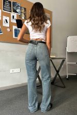 ⁦بنطلون جينز بقصة ساق مستقيمة وخصر مرتفع للنساء من سيزارو⁩ - الصورة ⁦6⁩