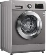 ⁦غسالة تحميل امامي من ال جي 8-5 كجم مع محرك بالدفع المباشر فضي ستون - مقبض كروم F4J3TMG5P تعبئة أمامية 8.0 كيلوجرام⁩ - الصورة ⁦7⁩