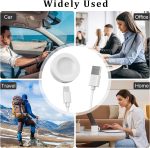 ⁦شاحن لساعة هواوي GT4/GT3/GT3 برو/GT2 برو/ووتش 4/4 برو/3/3 برو/التيميت/GT رانر من موجوست، كابل شحن USB بديل لاكسسوارات الساعات الذكية لون أبيض⁩ - الصورة ⁦8⁩