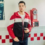 ⁦سويت شيرت بغطاء للرأس للرجال بألوان متداخلة، هودى بتصميم مريح وسحاب أمامي - مثالي للأناقة والدفء اليومي من ميزة⁩ - الصورة ⁦5⁩