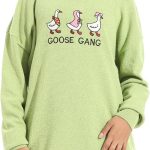 Andora Womens Pullover Sweater Printed Long Sleeves Hoodie