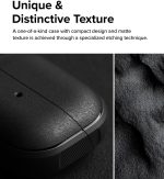 ⁦جراب مغناطيسي اونيكس من رينجكي [متوافق مع ماج سيف] مصمم لسامسونج جالاكسي بادز 3 برو وجراب جالاكسي بادز 3، يمنع البقع الدهنية بملمس جيد في اليد، غطاء مضاد للانزلاق - اسود⁩ - الصورة ⁦4⁩