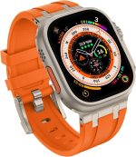 ⁦سوار بديل من السيليكون مقاوم للماء بتصميم فاخر متين من فيفيشياو، متوافق مع ساعة آبل الترا 49 ملم 45 ملم 44 ملم 42 ملم، لسلسلة اي ووتش 8 7 6 5 4 3 2 1 اس اي⁩ - الصورة ⁦5⁩