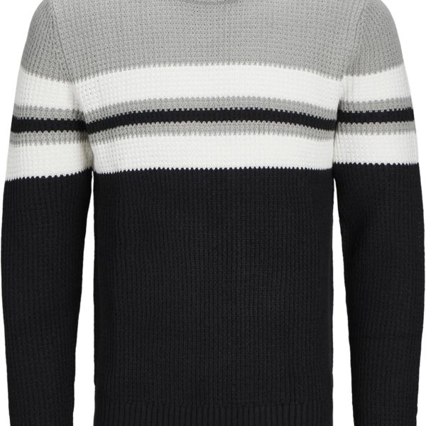 بلوفر ساندر منسوج برقبة دائرية ضيقة للرجال من جاك اند جونز