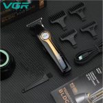 ⁦ماكينة حلاقة احترافية v-993 جسم معدني شفرات سراميك متالوجنيك ماتور تربو ذكي BLDC 7500RPM بطارية ليثيوم أيون بقوة 2000MAH وقت تشغيل 180 دقيقة وقت العمل 2.5 ساعة قاعدة شحن⁩ - الصورة ⁦6⁩