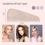 ⁦منشفة شعر من فيزورا، منشفة ماصة لتجفيف الشعر، رداء حمام سحري سريع الجفاف من المايكروفايبر 500 غرام لكل متر مربع، منشفة حمام لتجفيف الشعر، منشفة صالونات التجميل (متعددة الالوان)⁩ - الصورة ⁦6⁩