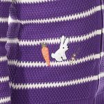 ⁦بلوفر مخطط برقبة بغطاء للرأس للبنات من اندورا⁩ - الصورة ⁦5⁩