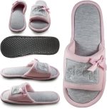 ⁦شبشب منزلي للنساء بفتحة أمامية صغيرة مناسب للنوم من شيب سكوير⁩ - الصورة ⁦3⁩