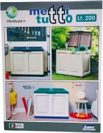 ⁦Bama Large Storage Container - 200L, Multi-Color, Wheeled (Made in Italy⁩ - الصورة ⁦2⁩