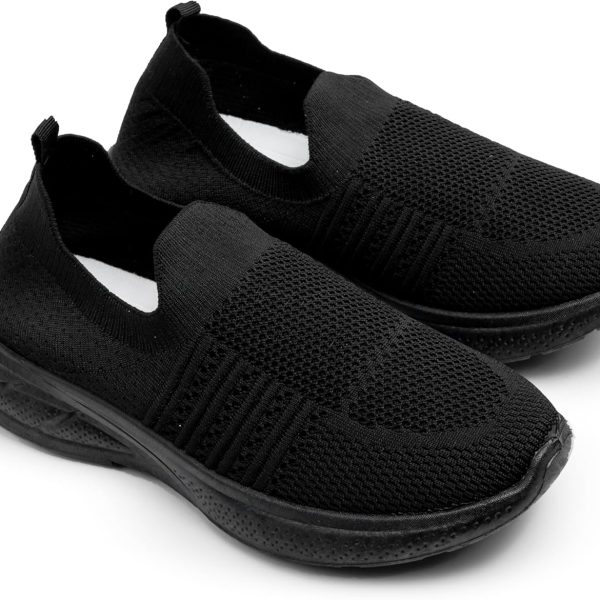 حذاء سهل الارتداء للنساء-حذاء رياضي خفيف الوزن ومزود بمسامات للتهوية من قماش منسوج، بنعل غير قابل للانزلاق، مناسب للجري والجيم والاستخدام اليومي MW1