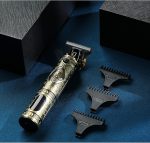 ⁦ماكينة حلاقة الشعر في جي ار الكهربائية للرجال لقص مع امشاط توجيه وشاشة LCD قابلة للتعديل بدون اسلاك كهربائية للمبتدئين والمحترفين صالونات التجميل وتشذيب الشعر.⁩ - الصورة ⁦6⁩