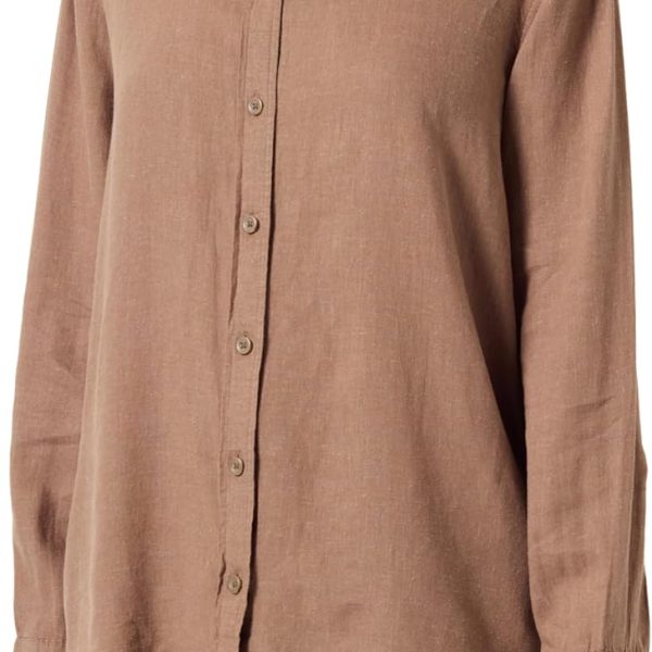 قميص من نسيج محبوك بأكمام طويلة للنساء لين من فيرو مودا