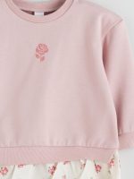 ⁦LC واكيكي سويت شيرت مطبوع برقبة دائرية ضيقة للبنات، عبوة من قطعتين⁩ - الصورة ⁦7⁩