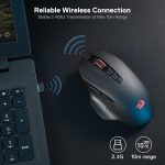 ⁦ماوس العاب لاسلكي جينر M656 من ريدراجون بـ5 مستويات نقطة لكل بوصة بـ4000 نقطة وسرعة 2.4 جيجاهرتز و7 ازرار ماكرو وضوء خلفي LED بلون احمر ومدعوم بمحرك وبرنامج برو لاجهزة اللاب توب والكمبيوتر وماك⁩ - الصورة ⁦4⁩