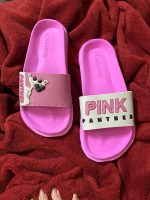 ⁦شبشب حريمى طبى فوشيا بنعل مرن مريح - شبشب خروج ومنزل - شبشب شاطئ Slipper Fuchsia Wide For Women & Girls , Non Slip & Soft Outdoor , indoor & Beach - Medical & Comfy Leather⁩ - الصورة ⁦3⁩