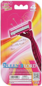 ⁦مجموعة شفرات حلاقة ثلاثية الشفرات من كوين باي لورد، 4 قطع (عبوة من 2 قطعة)⁩ - الصورة ⁦6⁩