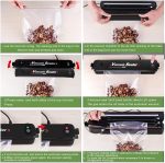 ⁦ماكينة تفريغ الهواء من اكياس الطعام واغلاقها اوتوماتيكيا - باللون الأسود⁩ - الصورة ⁦2⁩