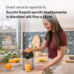 ⁦عصارة حمضيات مباشرة سيتروس كويك 5 من براون، فوهة مقاومة للتنقيط، تشغيل/ إيقاف تلقائي، سهلة التنظيف، نظام خدمة مباشر، مع غطاء واقي، 60 واط، أسود، Cj 5050⁩ - الصورة ⁦2⁩