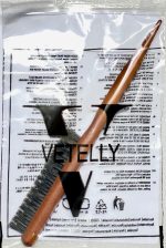 ⁦فرشاة شعر خشبية احترافية بشعيرات مزدوجة من النايلون، فرشاة فك تشابك الشعر لتصفيف الشعر من فيتيلي⁩ - الصورة ⁦6⁩