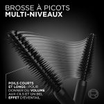 ⁦ماسكارا بانوراما فوليوم مليون لاشز من لوريال باريس - رموش كثيفة - تقاوم التكتل والتلطيخ والتقشير، مناسبة للعيون الحساسة، أسود⁩ - الصورة ⁦9⁩