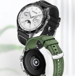 ⁦سوار ساعة بديل من نيسلين متوافق مع ساعة هواوي GT4 2023 ‏46 ملم/GT3/GT3 برو/GT2/GT ‏46 ملم/GT2e/GT رانر/هواوي ووتش 3/3 برو ستاب، سوار 22 ملم من النايلون والسيليكون⁩ - الصورة ⁦6⁩