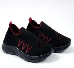 ⁦حذاء رياضي سهل الارتداء للاولاد - حذاء جري شبكي جيد التهوية وخفيف الوزن مع نعل مانع للانزلاق، حذاء مشي رياضي كاجوال (EU 25-30) 502⁩ - الصورة ⁦5⁩