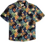 KOTON Boys Viscose Floral Printed Short Sleeve Pocket Detail Shirt