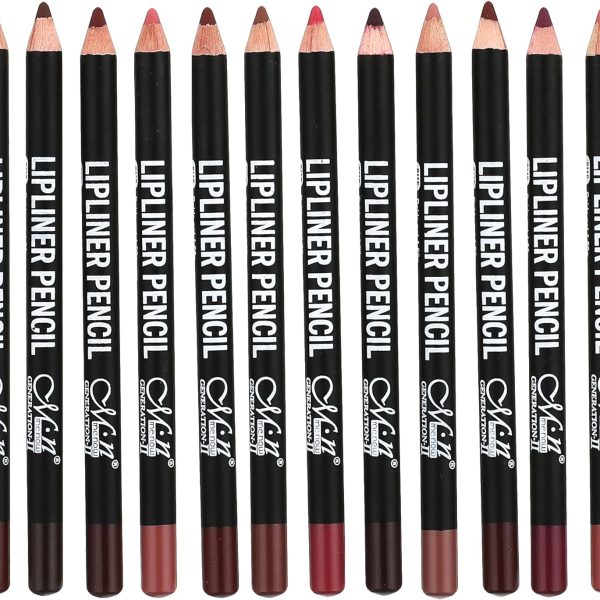 محددات الشفاه من 12 لون ام. ان طبيعي