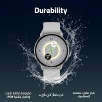 ⁦ساعة ذكية اكس اوربيت بشاشة اموليد دائرية 1.63 بوصة من كاردو، مكالمات بلوتوث، تتبع اللياقة البدنية مع مراقبة القلب والنوم والأكسجين، اكثر من 100 وضع رياضي، مقاومة للماء، متوافقة مع iOS وأندرويد - فضي⁩ - الصورة ⁦8⁩