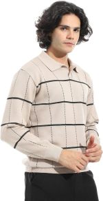 ⁦اندورا سويتر بلوفر مخطط مقلوب للرجال⁩ - الصورة ⁦2⁩